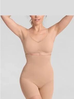 Honeylove Nude High-Waist Shaping Brief Bodyshort